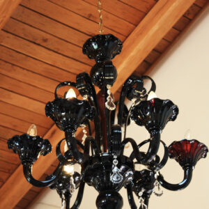 LAMPADARIO MURANO NERO
