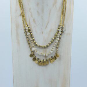 COLLANA ADRIEL GRIGIA E BIANCA