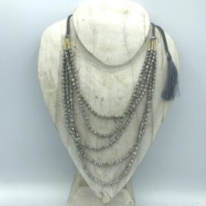 COLLANA PARVATI GRIGIA E ORO