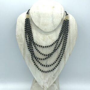 COLLANA PARVATI NERA E ORO