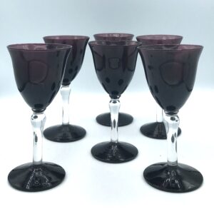 BICCHIERI RIALTO VINO VIOLA DI MURANO