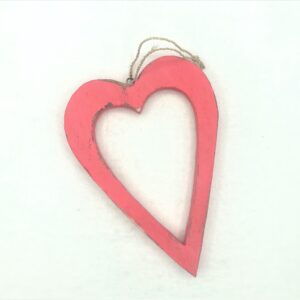 cuore decorativo da appendere rosso