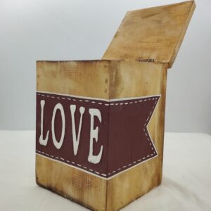 SCATOLA LOVE LEGNO NATURALE