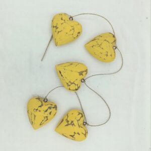 filo di cuori giallo