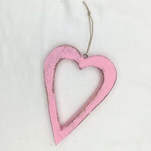 cuore decorativo da appendere rosa