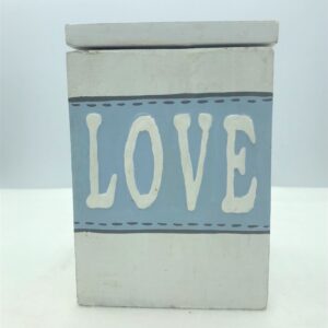 SCATOLA LOVE BIANCA E AZZURRA