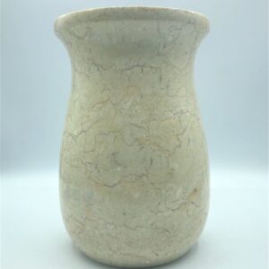 PORTA SPAZZOLE IN MARMO CREMA