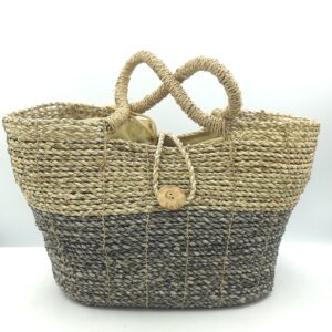 BORSA SEA MEDIA PICCOLA NATURALE E SCURA