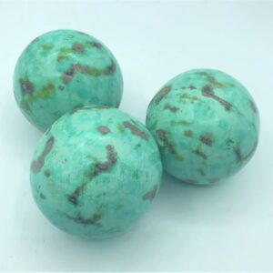 PALLE IN TERRACOTTA VERDE ACQUA SCREZIATO MISURA GRANDE