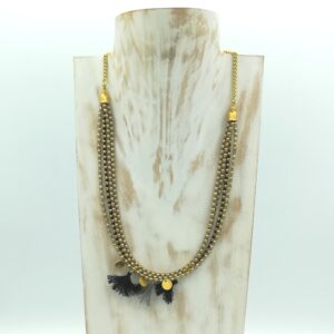 COLLANA SAAD NERA E GRIGIA