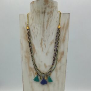 COLLANA SAAD TURCHESE E BLU