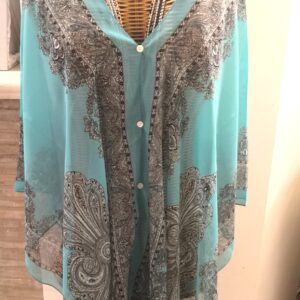 BUTTERFLY VERDE TIFFANY CON DECORI MARRONE CHIARO