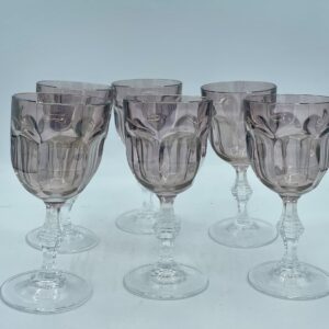 BICCHIERI GEOMETRICI MARRONI ACQUA DI MURANO