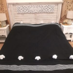 TELO JAFAR A RIGHE BIANCO E NERO