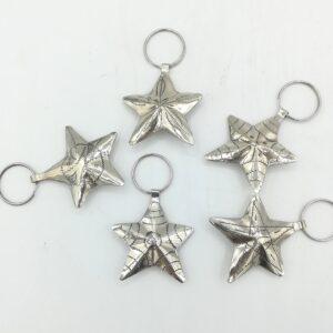 portachiavi in metallo a forma di stella