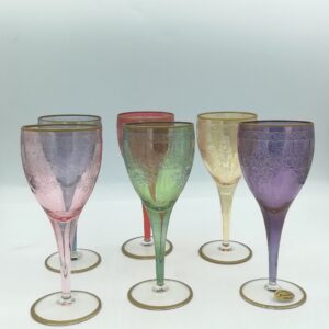 BICCHIERI ARLECCHINO DI MURANO