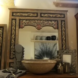 SPECCHIO HARIS GRIGIO E ROSA