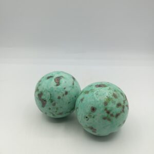 PALLE IN TERRACOTTA VERDE ACQUA SCREZIATO MISURA MEDIA