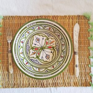 SOTTOPIATTI RAFI CON NAPPINE VERDE CHIARO