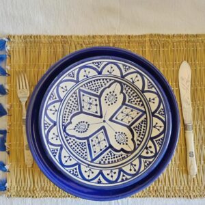 SOTTOPIATTI RAFI CON NAPPINE BLU