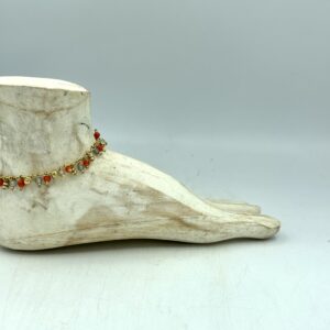 cavigliera pendenti ambra