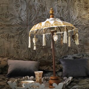 OMBRELLINO GIAVA BIANCO E ORO