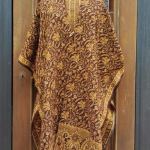 PONCHO AMINA MARRONE E OCRA