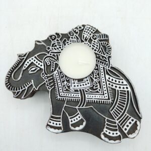 PORTACANDELA BATIK ELEFANTE
