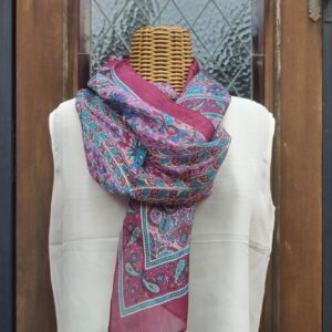 FOULARD AUDREY BORDEAUX