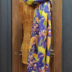 SCIARPA STACY VIOLA FANTASIA PAPPAGALLI