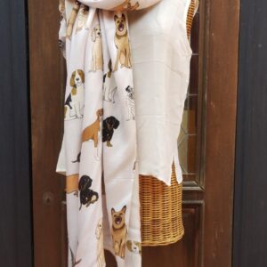 SCIARPA STACY FANTASIA CANI PANNA