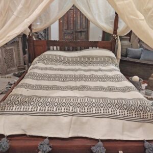 TELO SAMIR BIANCO E GRIGIO 176 x 272