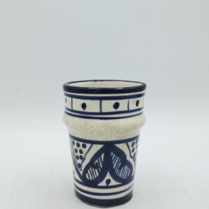 BICCHIERE PICCOLO AMIR BIANCO E BLU