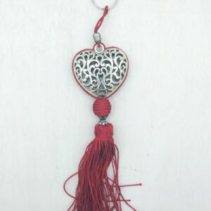 PORTACHIAVI HEART CON NAPPA ROSSA
