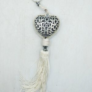 PORTACHIAVI HEART CON NAPPA BIANCA
