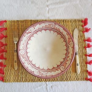 SOTTOPIATTI RAFI CON NAPPINE ROSSE