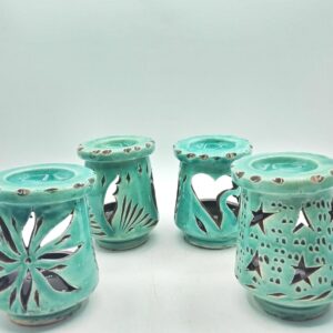 PORTACANDELA TAZIRI VERDE ACQUA