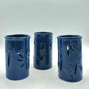 PORTACANDELA NAJMA BLU PETROLIO