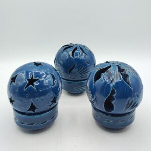 PORTACANDELA IDIR BLU PETROLIO