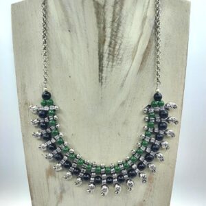 COLLANA JASMINE NERA E VERDE