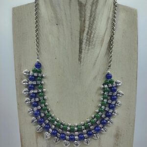 COLLANA JASMINE BLU E VERDE