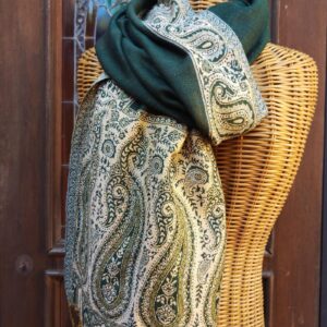 SCIARPA ALISHA VERDE E ORO