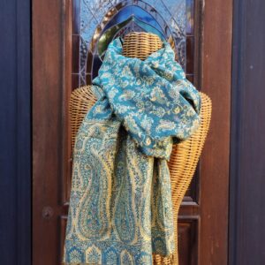 SCIARPA DESIREE FANTASIA VERDE ACQUA