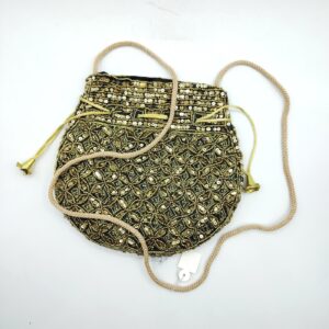 BORSETTA RASHMI NERA E ORO