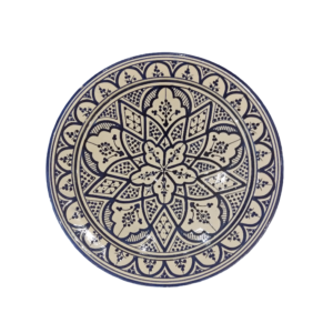 PIATTO RAJAH BIANCO E BLU GRANDE