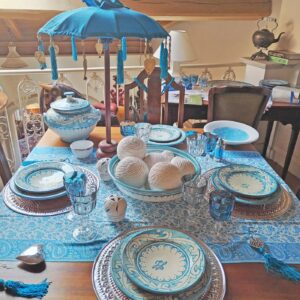 SERVIZIO DI PIATTI SAFI FLORENCE AZZURRO