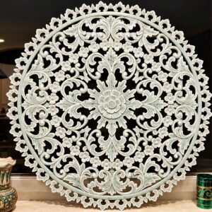 PANNELLO MANDALA VERDE ACQUA